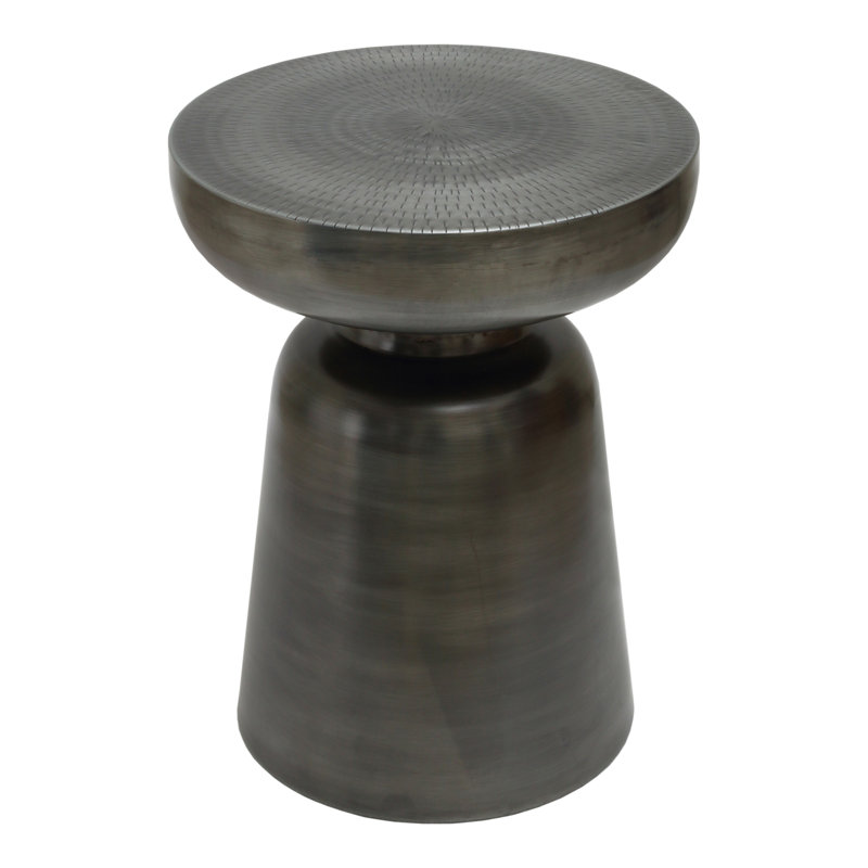 Arthur End Table, Antique Nickel