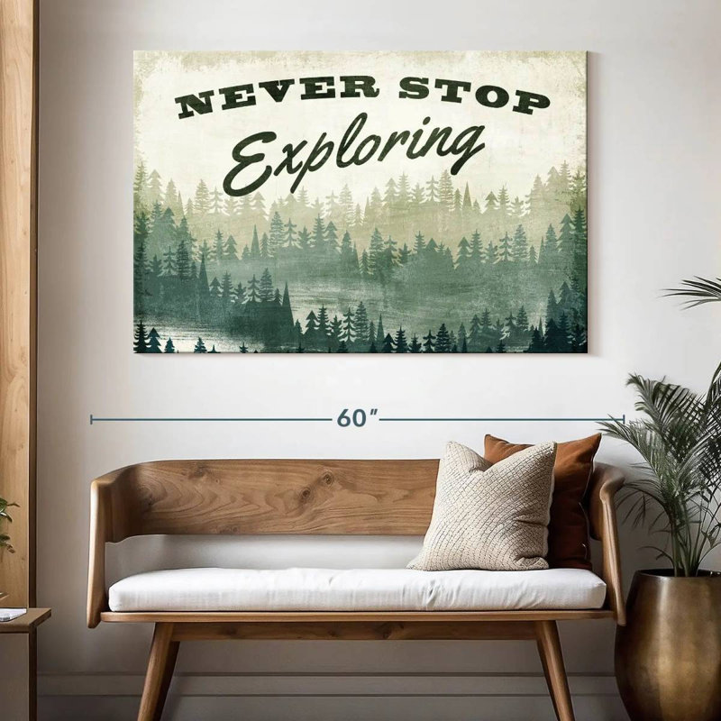 Tergel Never Stop Exploring Greenery, 34" H x 51" W