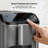 Simzlife 20 Bar Fully Automatic Coffee And Espresso Machine With Milk Frother & Smart Touchscreen, Self-Cleaning, Removable Water Reservoir, Steel Grey