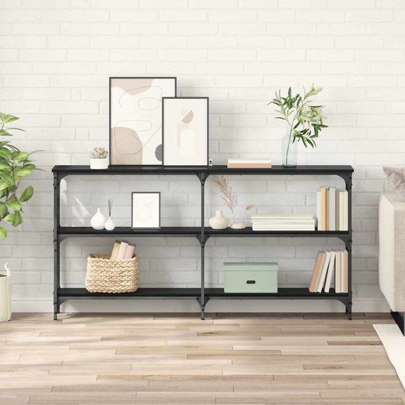 Console Table, Black Oak, Black Oak / Black