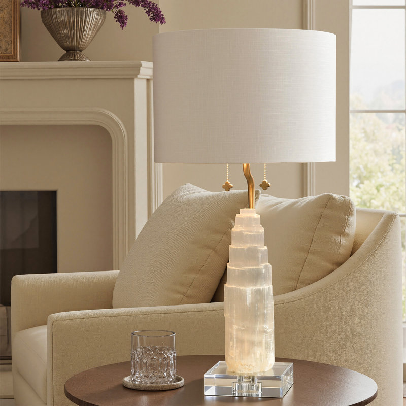 Lampe de table Tamara Day for Stylecraft Jasper, Gris clair