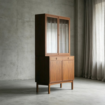 Rufous Glass + Solid Wood Display Cases