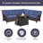 Benigni 139'' Wide Outdoor Wicker L-Shaped Patio Sectional with Fire Pit with Cushions-1188905272-1158402941