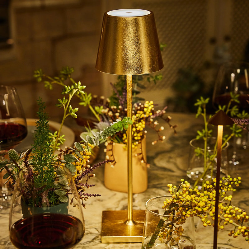 Poldina Pro Table Lamp, Copper Leaf