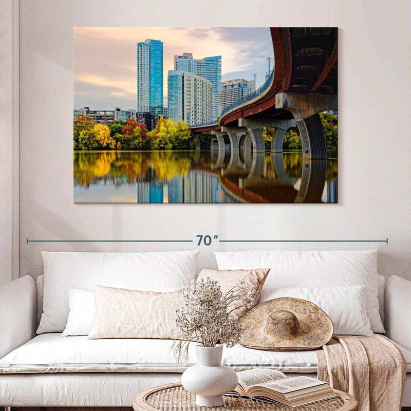 Paysage urbain urbain Sirci Austin, H 34 po x l 51 po