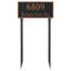 Washington Rectangle 2-Line Lawn Address Sign-1669900550-1669892455