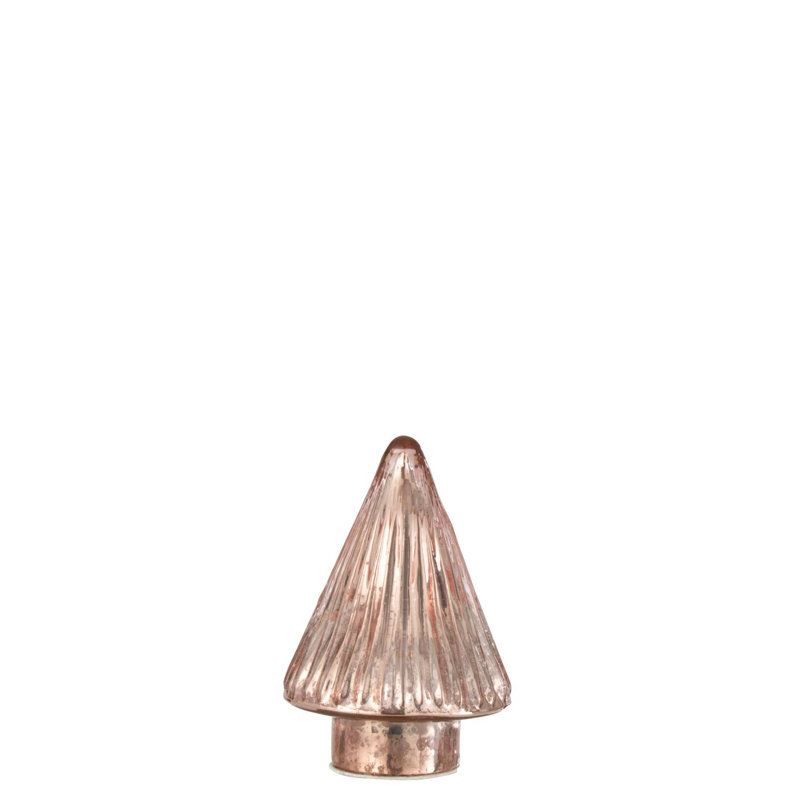 Piper Christmas Tabletop Tree, 12.5cm H x 9cm W x 9cm D, Pink