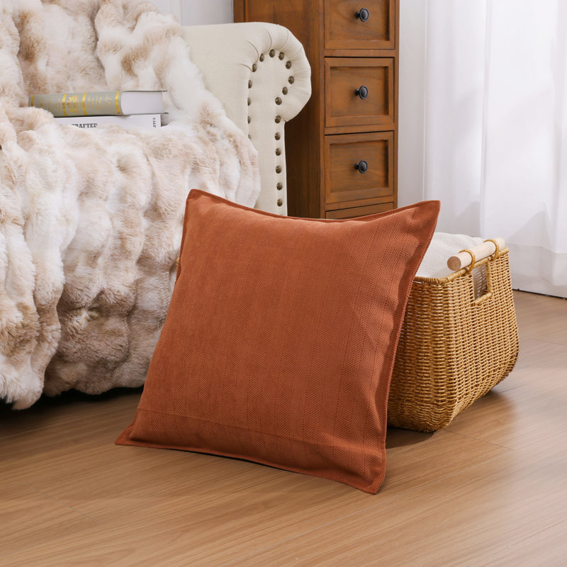 Throw Pillows Cover & Insert Lumbar, Red/Orange