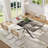 55.11-70.86in Rectangular Extendable Dining Table Set-1102996173-1102996169-1087116900