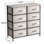 Commode avec 8 tiroirs en faux bois - Commode de rangement-218953443