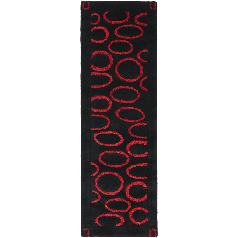 Amier Hand Tufted Wool And Viscose Rug, Runner 2'6" x 12'