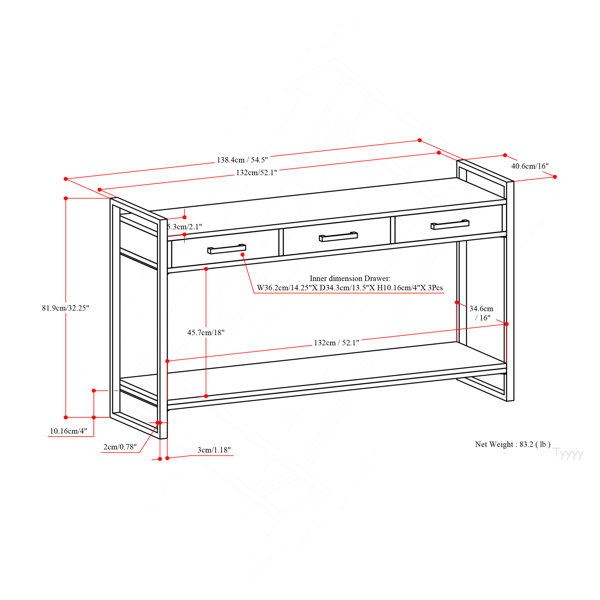 Dimensions du produit