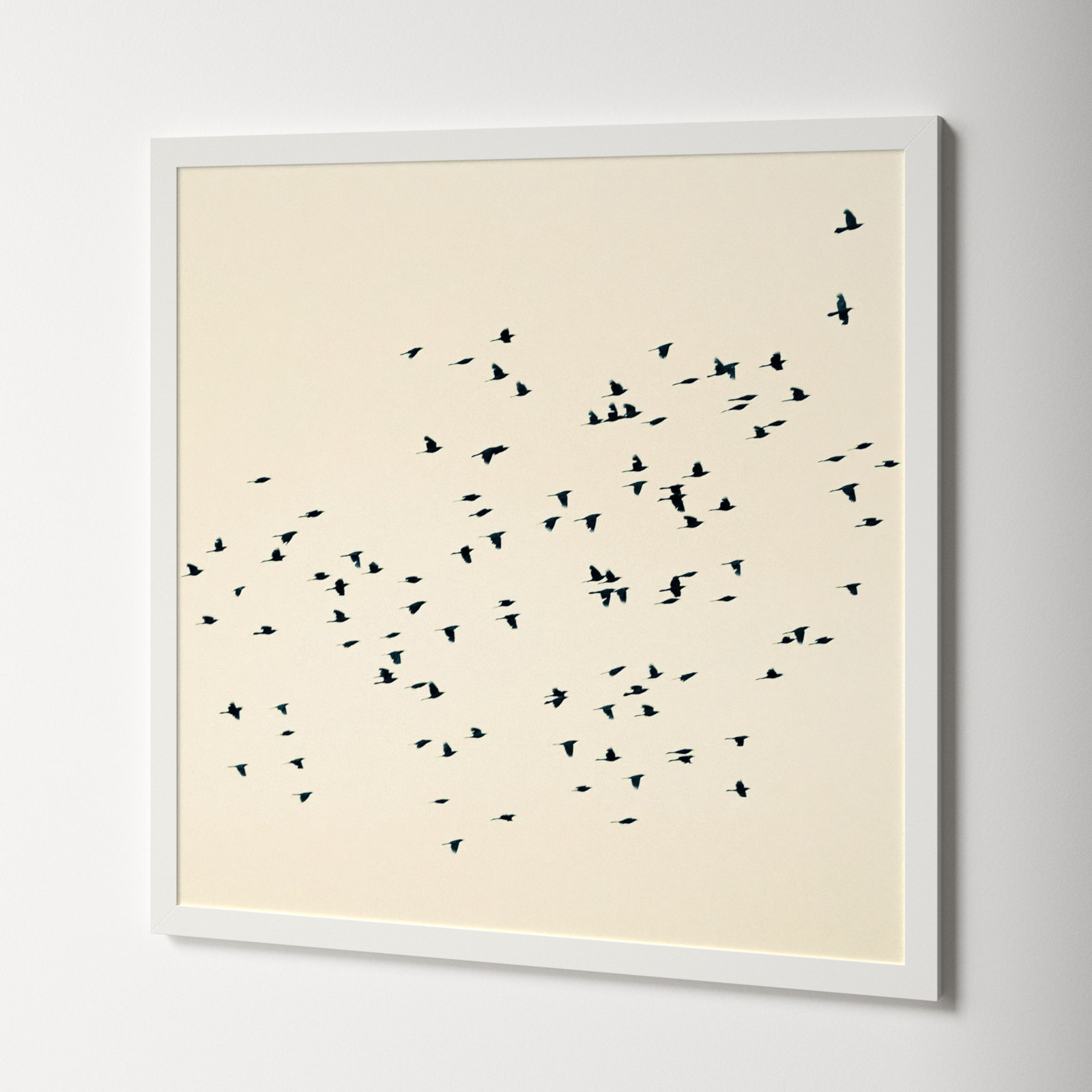 Soaring by Peter Dušek, White, 36" H x 36" W x 1.25" D