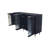4-Door Glass Cabinet With Lacquered Finish For Office Storage