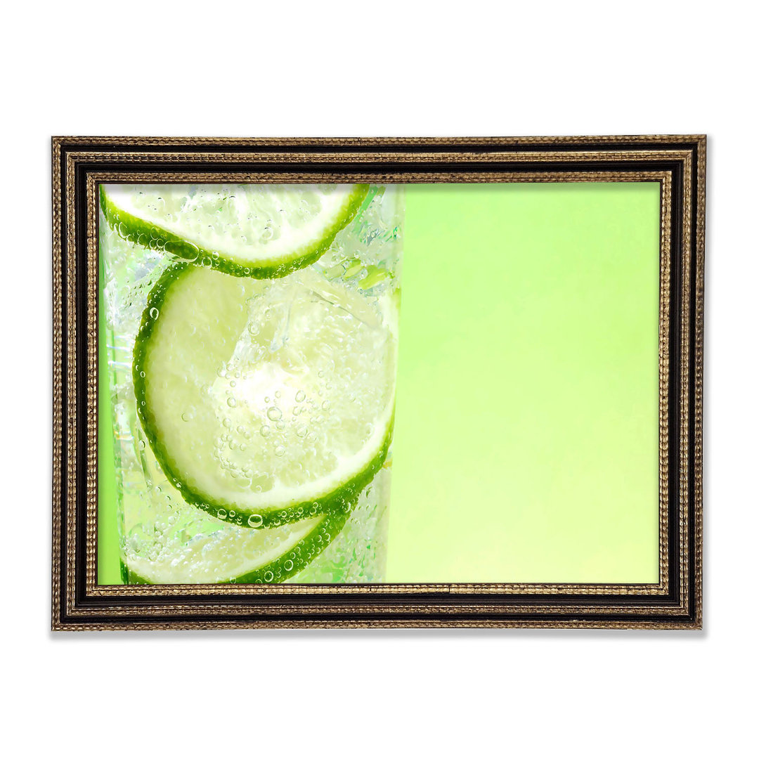 Gerahmtes Wandbild Fresh Lemonade With Lime