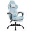 Chaise de jeu, chaise d'ordinateur ergonomique avec repose-pieds Chaise de bureau ergonomique avec dossier lombaire