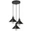Smythe 3 - Light Black Cluster Pendant