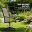 Ensemble de 2 chaises d'extérieur à haut dossier, chaises pivotantes-304082537