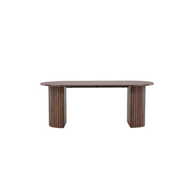 Damarien Oval Metal Base Dining Table