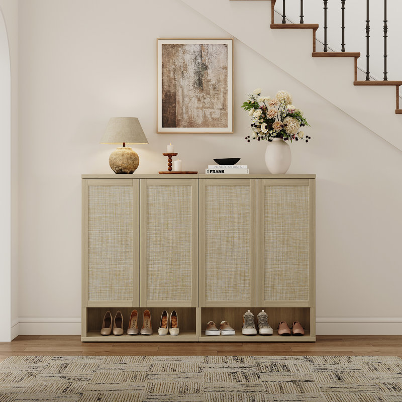 Armoire à chaussures Consiglia Boho, Chêne sablé, 3