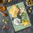 Ambesonne Easter Tempered Glass Cutting Board Vintage Spring Foliage Multicolor