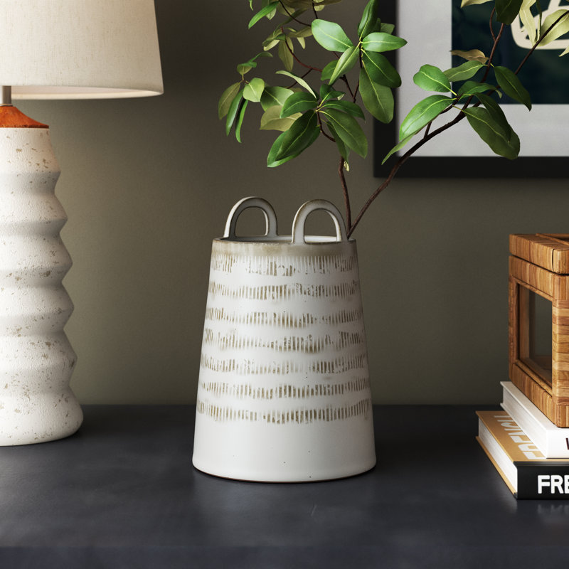 Circe 7.25'' Handmade Ceramic Table Vase