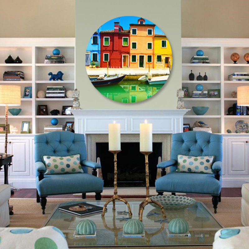 Colorful City Two Print, 24" H x 24" W x 2.5" D