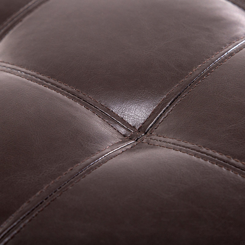 Banc de rangement pour repose-pieds 51 po, Chocolat noir
