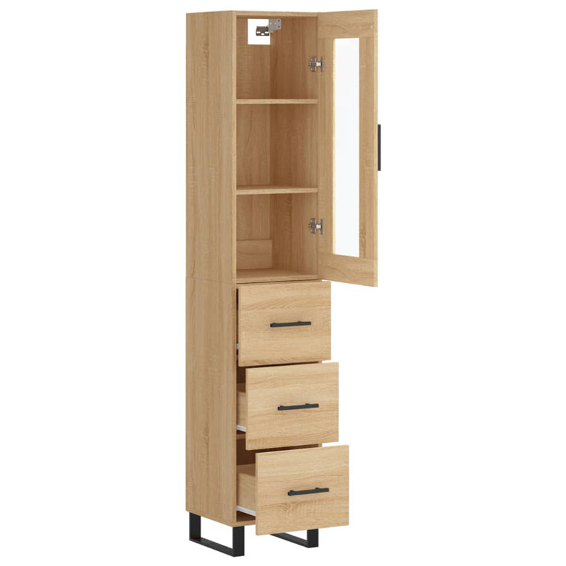 Millon Display Cabinet, Sonoma Oak