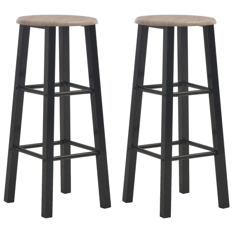 Gunning Counter Stool with Metal Frame, Taupe