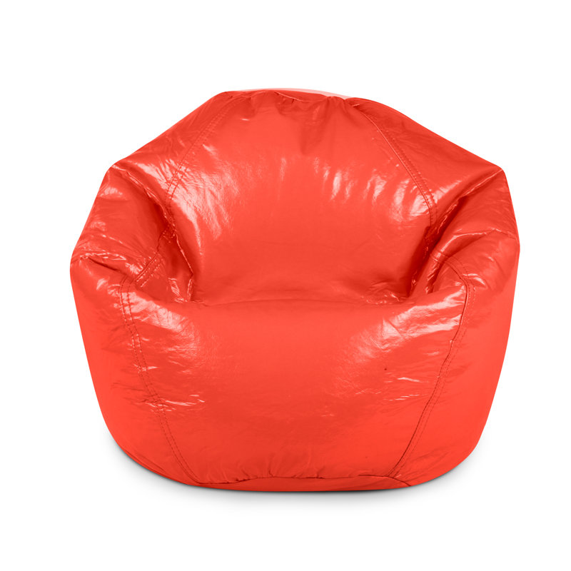 Fauteuil à billes et méridienne standard en similicuir, Similicuir rouge à lèvres