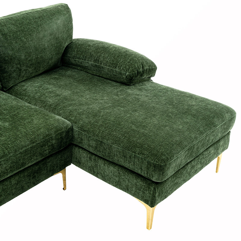 Canapé modulaire COOLMORE, Chenille verte