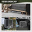 Table de barbecue pliante pour l'extérieur, table de barbecue portative à hauteur réglable avec plateau en filet