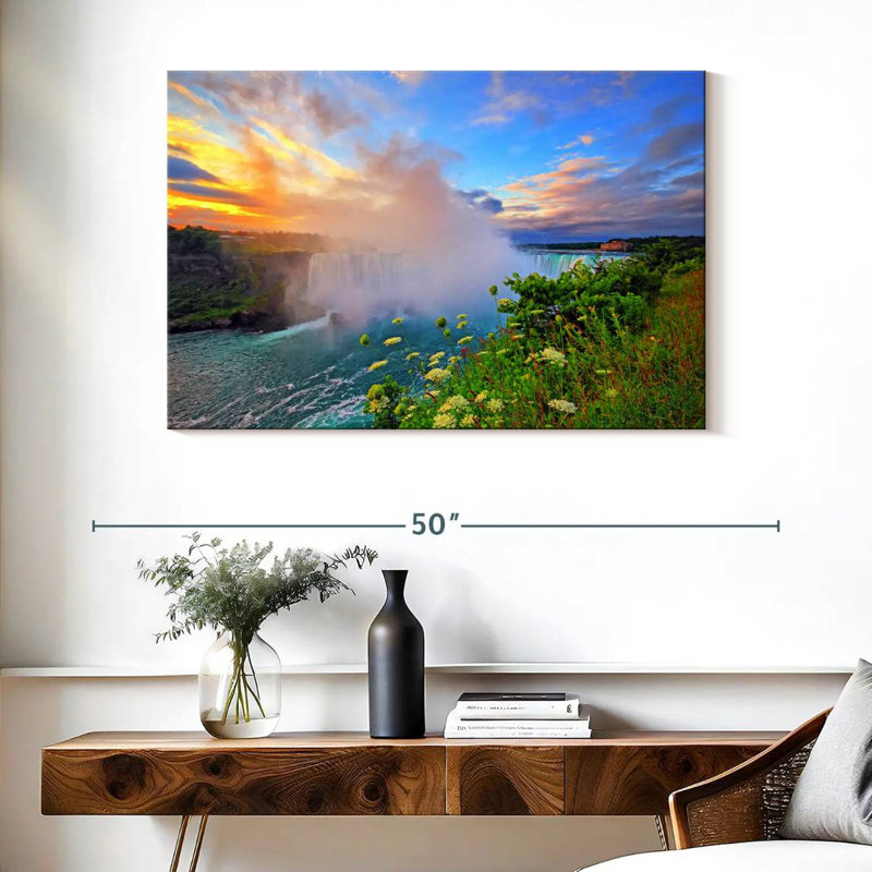 Alvord Niagara Falls At Sunrise, 26" H x 39" W
