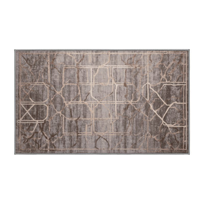 Machine Washable Gray Area Rug