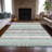 Machine Washable Indoor/Outdoor Xhevrie Teal Rug-112171263
