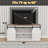 Tv Stand For Tvs Up To 65" With Double Sliding Barn Doors And Storage Cabinets-655923014