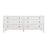 Commode 6 tiroirs White Hampton