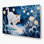 «Cats Snowshoe», art mural en métal gris