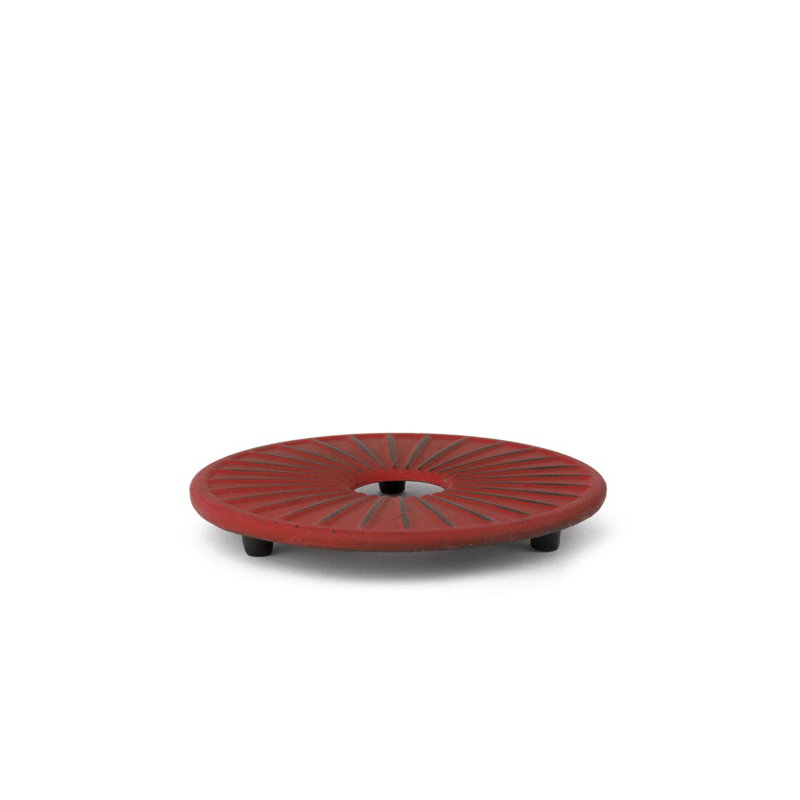 Sous-verre en fonte Gefu par Unimet Xilin, Rouge