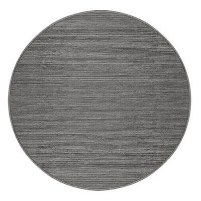 Machine Washable Solid Gray Area Rug