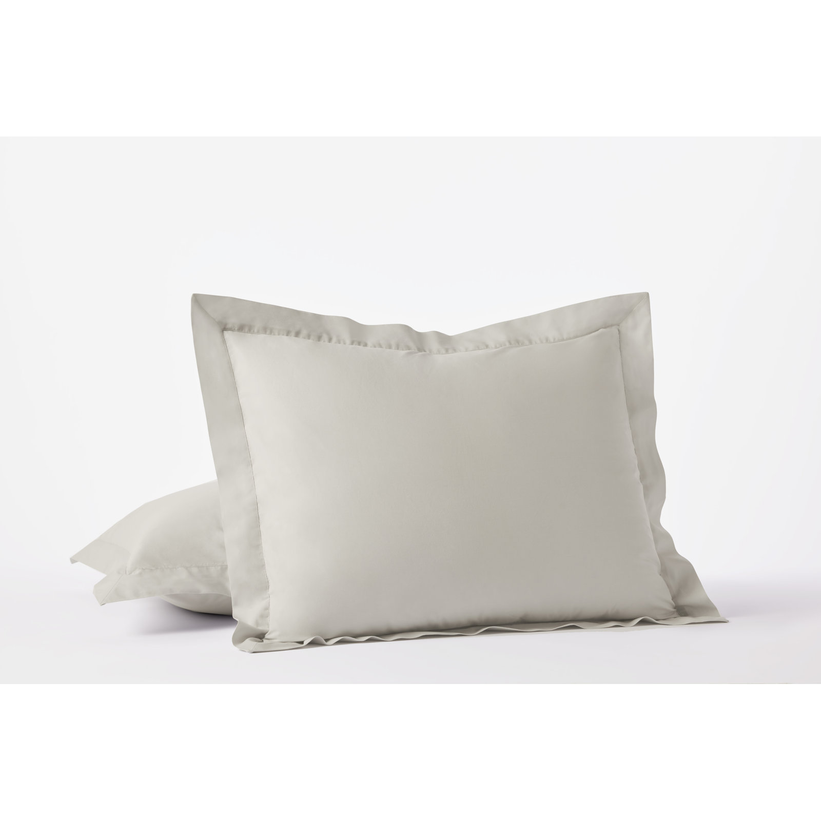 Refined Organic Classic Organic Percale Sham, Standard, Stone