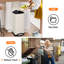 Poubelle pour marches 8 gallons / 30 L, poubelle de cuisine, poubelle en acier inoxydable avec seau intérieur amovible, poubelle de recyclage carrée avec couvercle à fermeture en douceur pour salle à manger, salle de bain, bureau à domicile