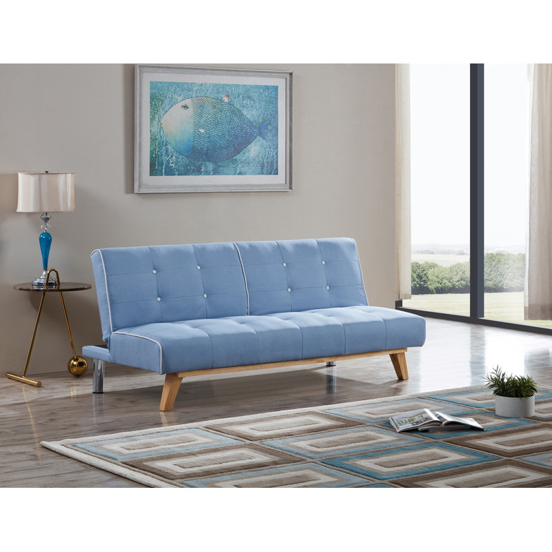 3 Seater Sofa Bed, Blue