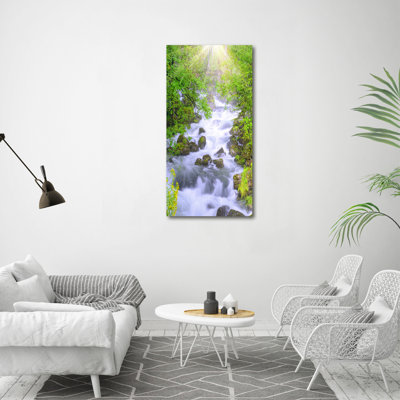 Audrye Mountain Stream - Wrapped Canvas Print