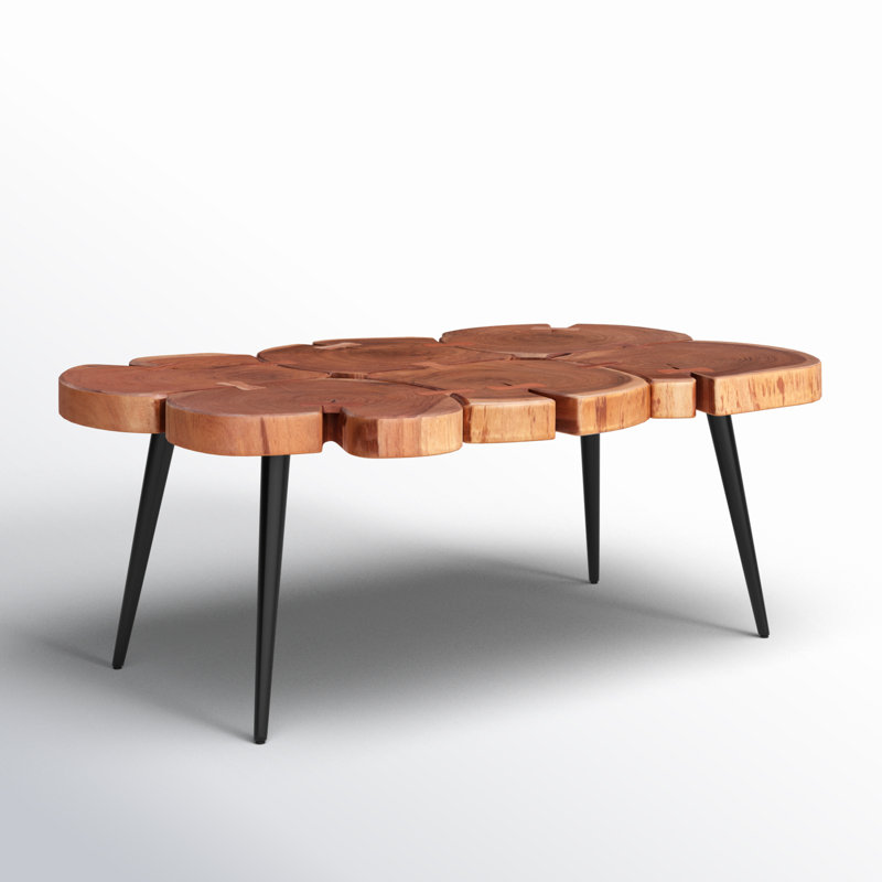 Table basse à 4 pieds Hein, H 15,75 po x l 40 po x P 22 po