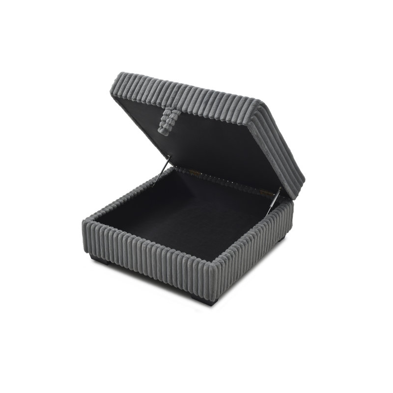 Teddy 0E02E3F3E36948068CF231A0C93F7442 Ottoman GRAY, GRAY