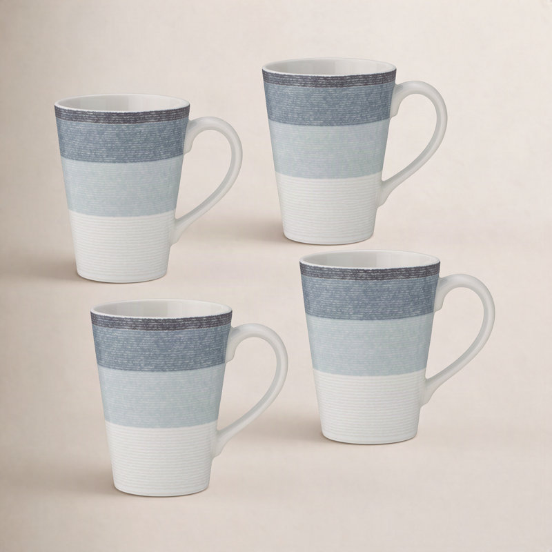Tasses à poser 12 oz. Noritake, 4, Frêne