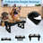 PETMAKER Adjustable Raised Dog Bowl Stand, Black-75376401