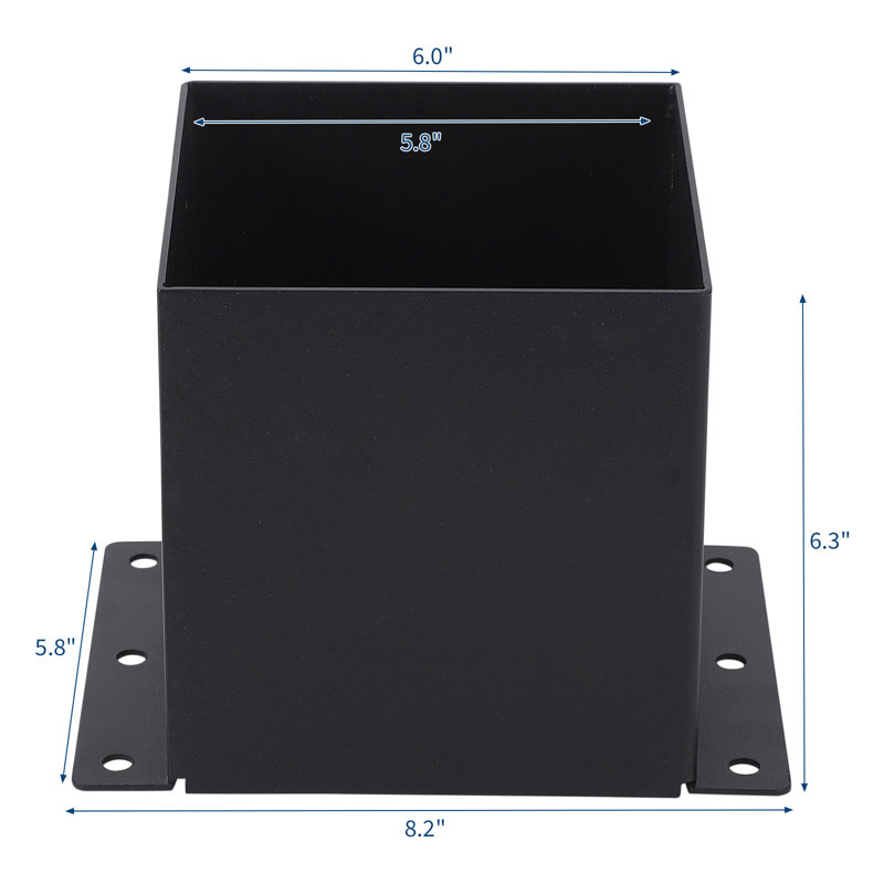 4-Pack Heavy Duty 2mm Steel Deck Post Base